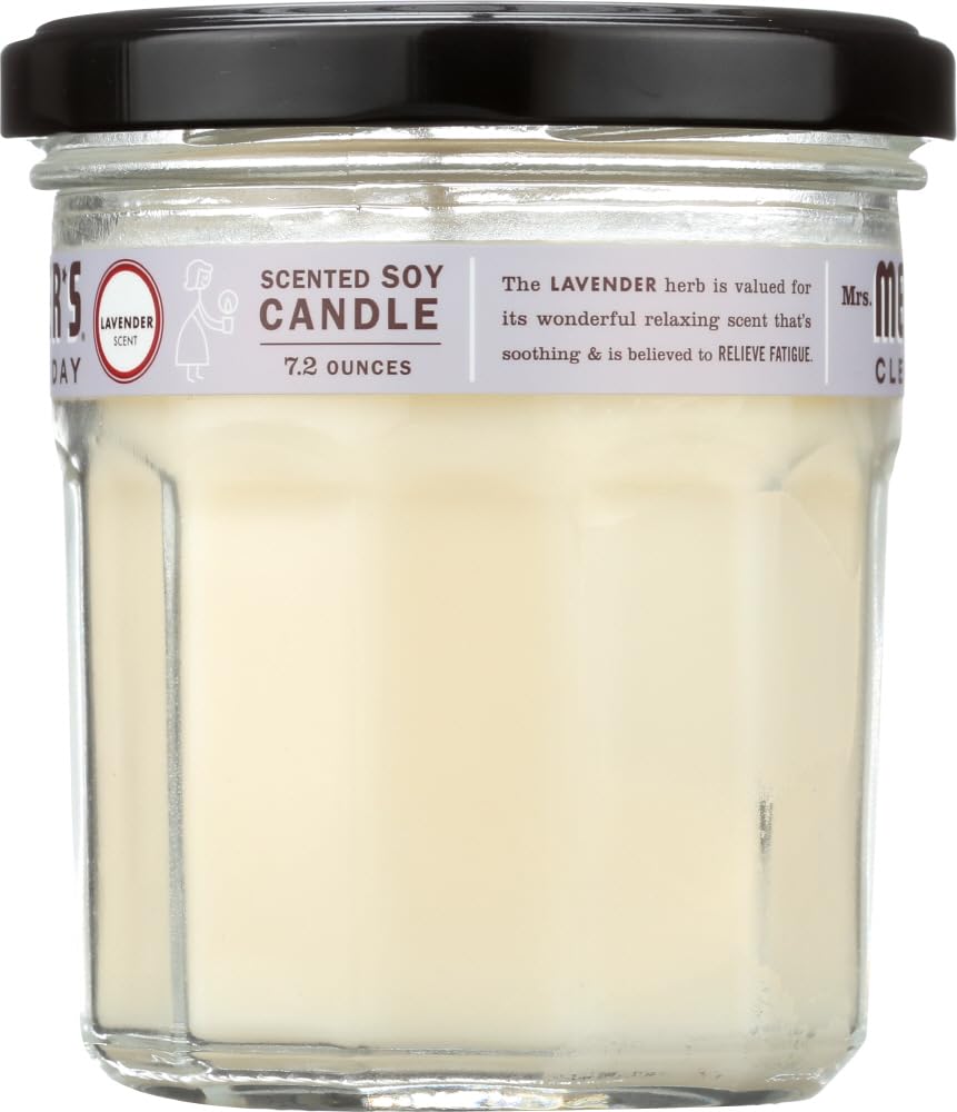 Premium Lavender Scented Soy Wax Candle in Large Glass Jar - 7.2oz (8-Pack) for Home Relaxation, Spa Nights & Romantic Ambience
