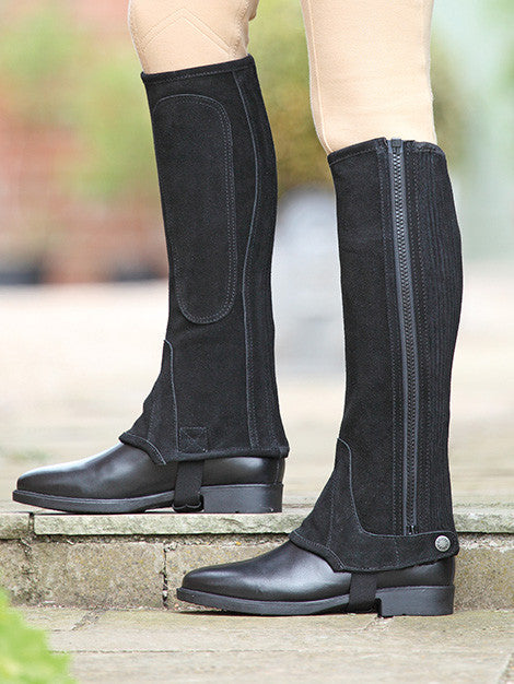 Kids' Suede Half Chaps for Equestrian Riding - Perfect for Horseback Riding Lessons & Shows | Durable & Comfortable Riding Gear for Children