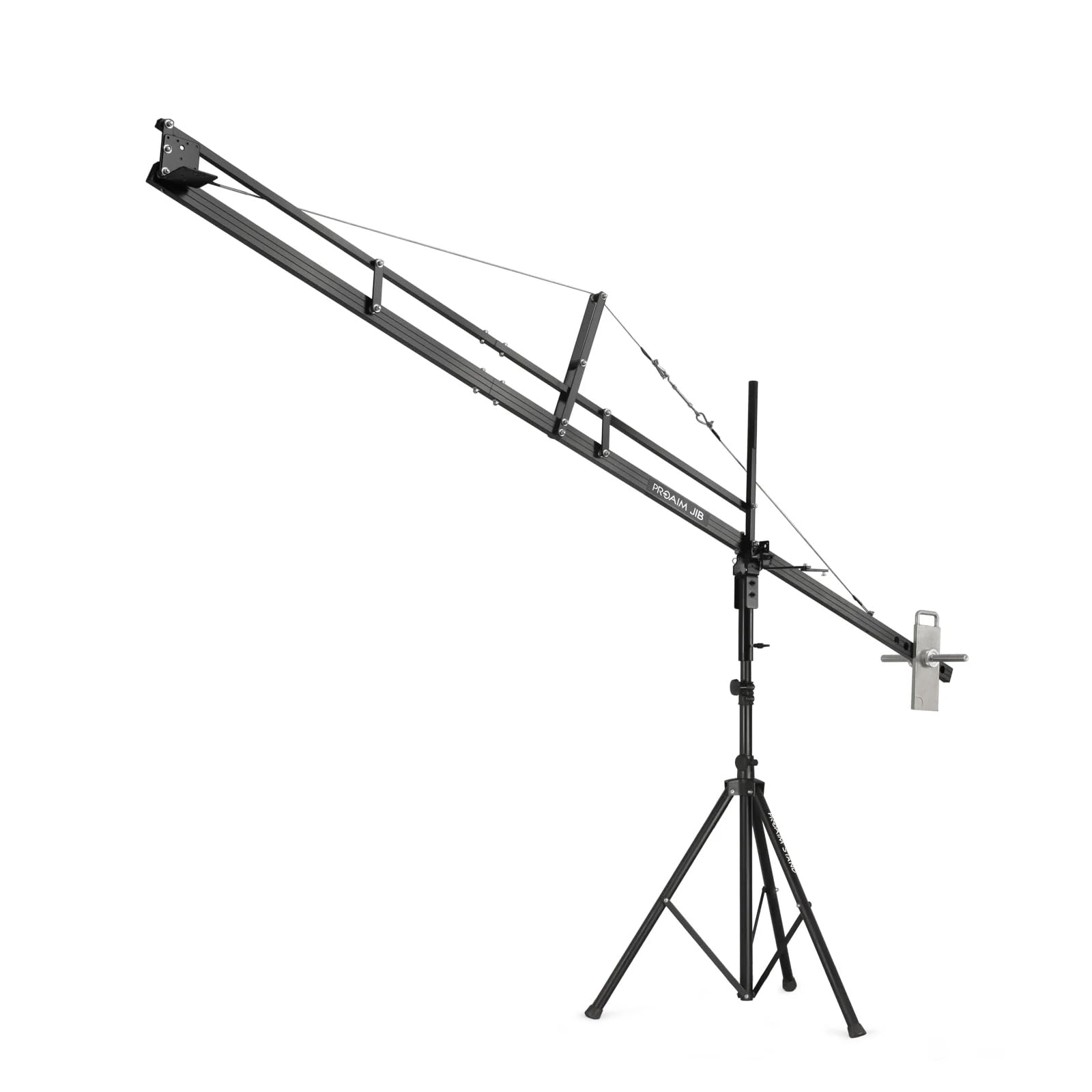 PROAIM 12ft Professional Camera Crane Jib with Heavy Duty Stand - Compatible with DSLR, Mirrorless, Video Cameras up to 8kg/17.6lbs - Perfect for Film Making, YouTube Videos & Event Photography (P-12-JS)
