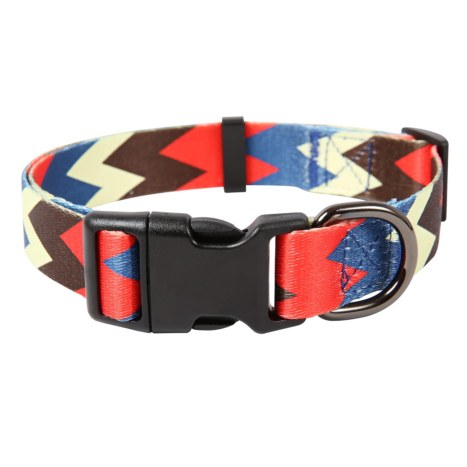 Timos Classic Nylon Adjustable Dog Collar - Durable Pet Collar for Small, Medium & Large Dogs - Perfect for Daily Walks, Training & Outdoor Adventures
