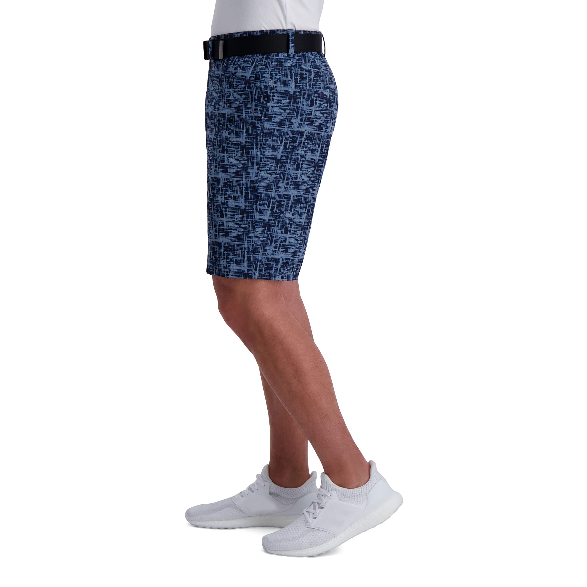 Haggar Men's Active Series Watercolor Swim Trunks - Quick-Dry Board Shorts for Swimming, Beach & Summer Outdoor Activities