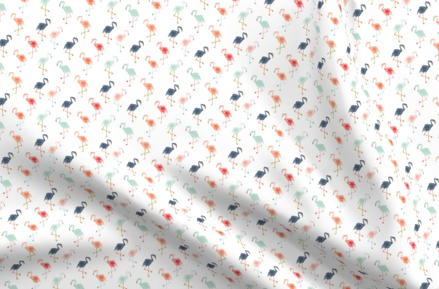 Flamingo Bloom Tropical Print Minky Fabric by The Yard - Soft Plush Fabric for Sewing Baby Blankets, Quilt Backing & DIY Projects - Perfect for Nursery Decor, Home Textiles & Crafting