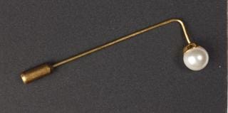 LA Smith Boxed Pearl Tie Pin - Elegant Men's Accessory for Weddings, Business & Formal Events