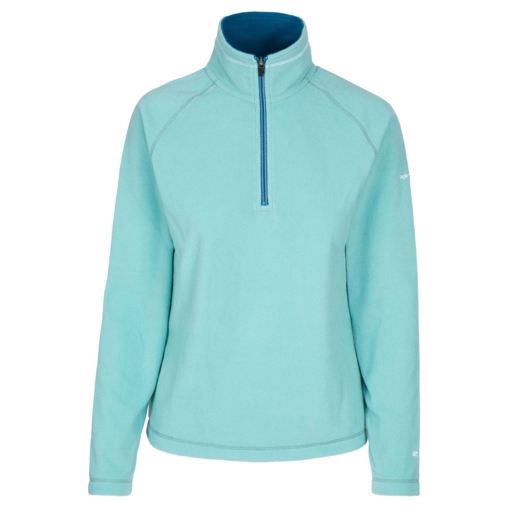 Trespass Skylar Women's Ski Mid Layer Jacket - Aquamarine Blue - Warm Fleece Lining for Winter Sports & Outdoor Activities