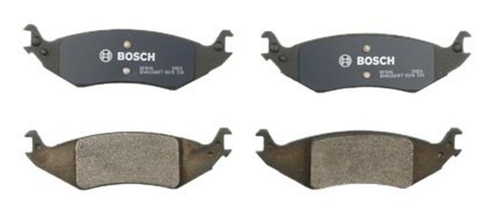 BOSCH BP1046 QuietCast Premium Semi-Metallic Brake Pads Set - Rear, Fits Ford E-150 & E-150 Club Wagon | Smooth Stopping Power, Low Noise & Dust | Perfect for Daily Commuting, Towing & Highway Driving