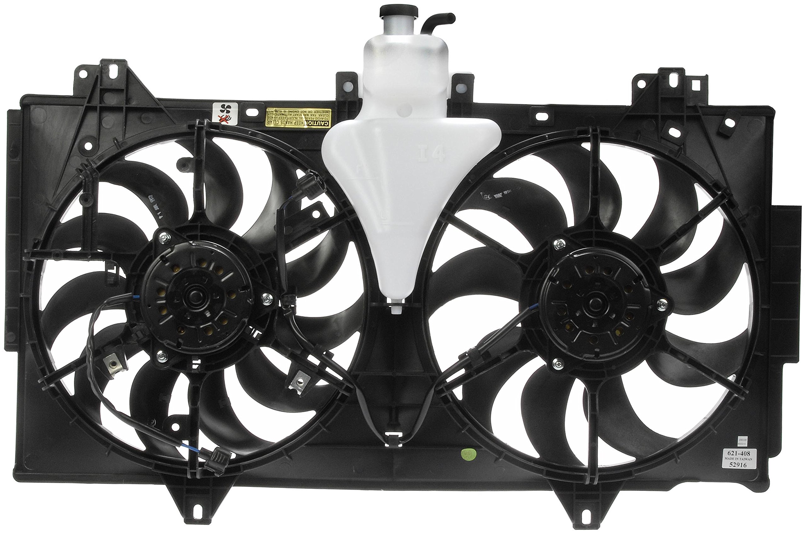 Dorman 621-408 Engine Cooling Fan Assembly Replacement for Mazda 3, 6, CX-5, CX-9 - High Performance Cooling System Part - Perfect for Summer Driving & Overheating Prevention