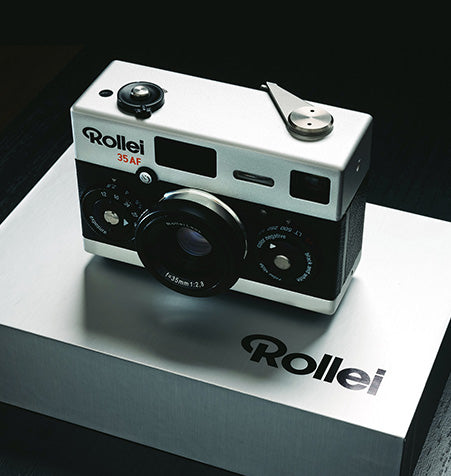 Rollei 35AF 35mm Film Camera Silver - Compact Vintage Analog Camera for Travel, Street Photography & Collectors