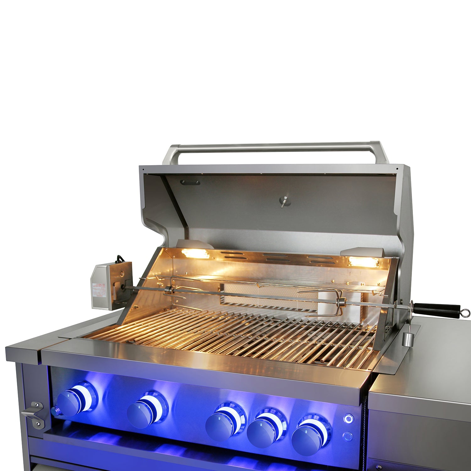 6-Piece Outdoor Kitchen Package with BBQ Grill, Grill Cabinet, Kitchen Sink & 24-Inch Undercounter Refrigerator - Perfect for Backyard Entertaining, Patio Cooking & Outdoor Dining