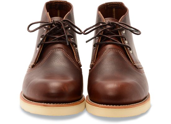 Men's WORK CHUKKA 3141 Leather Boots - Briar Oil Slick Finish - Durable & Comfortable for Work, Casual Wear & Outdoor Activities