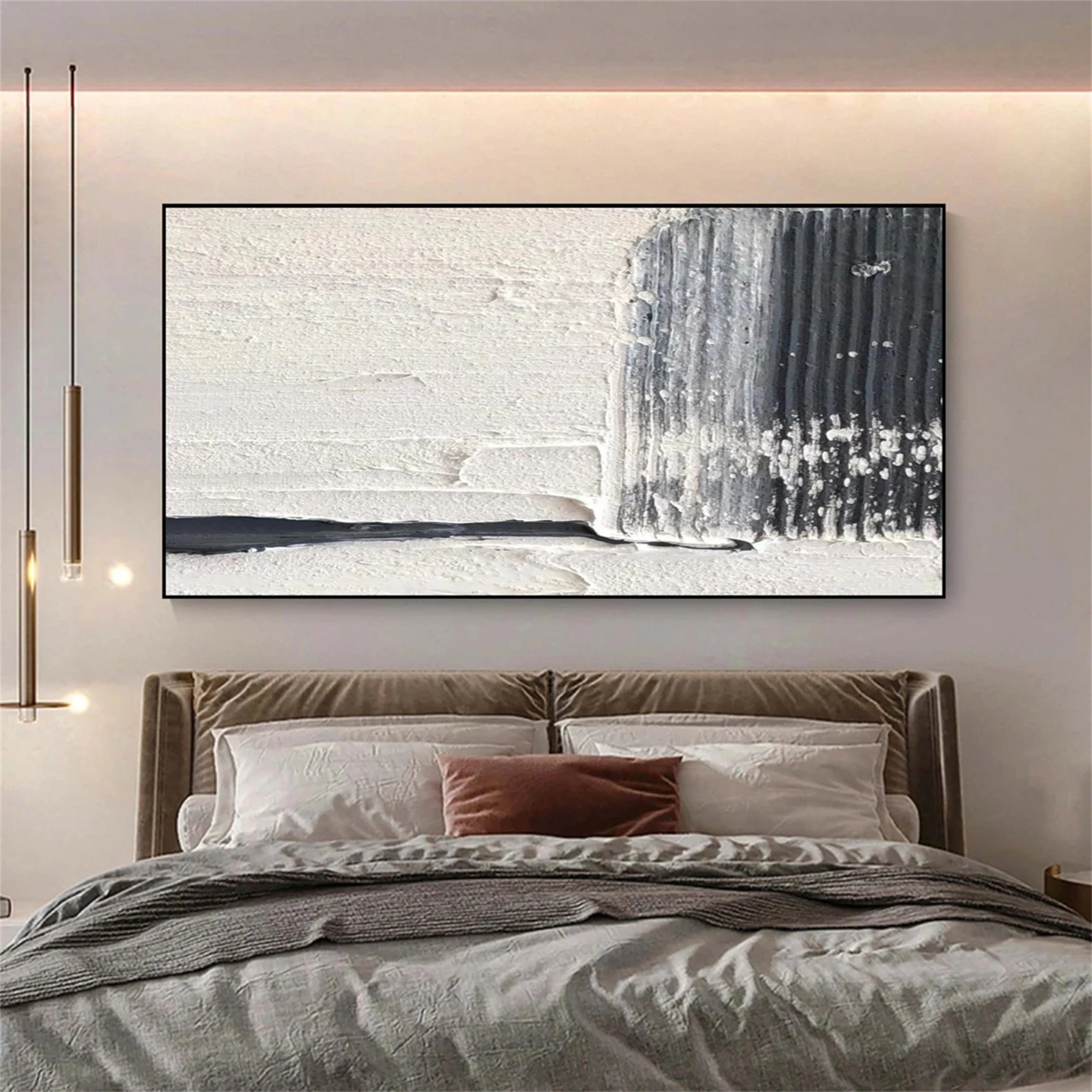 Abstract Painting #AB 087 - Modern Canvas Wall Art for Home & Office Decor - Perfect for Living Room, Bedroom, or Workspace