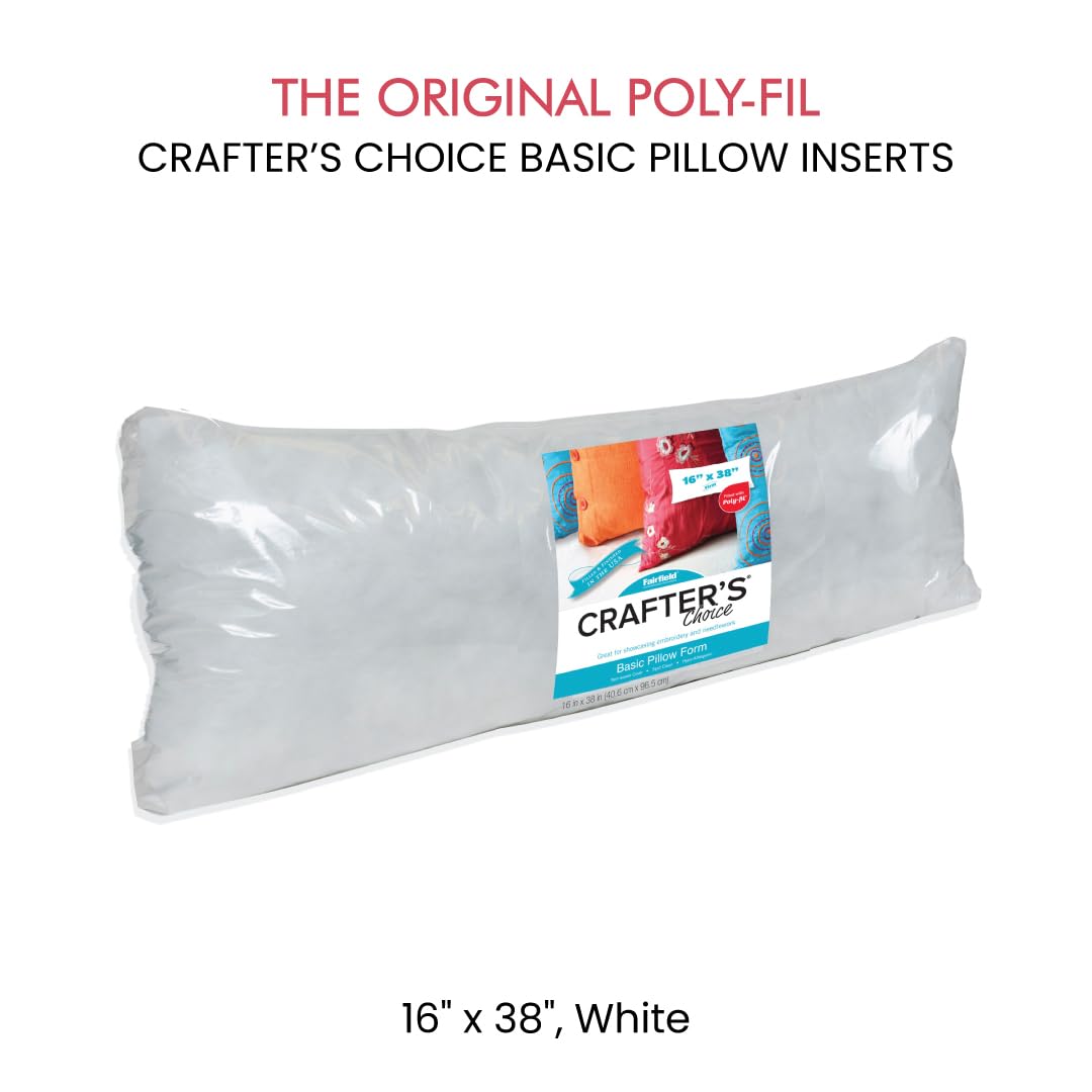 Fairfield Crafter’s Choice Basic Personalized Form Inserts for Throw Pillows, Travel Pillows & Bench Pillows - 16