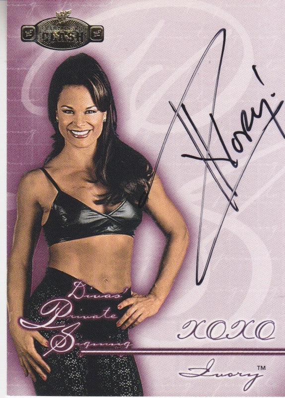 2001 Fleer WWE Championship Clash Diva Private Signing Ivory Autograph Wrestling Card - 2017 Edition (Approx Value $50) - Perfect for WWE Collectors, Wrestling Memorabilia Displays & Sports Card Investments