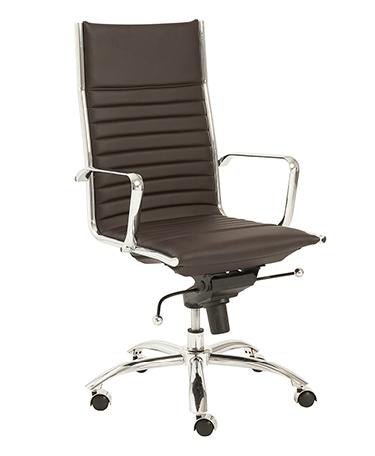 EURO Dirk High Back Ergonomic Office Chair - 7 Color Options for Home & Professional Workspaces