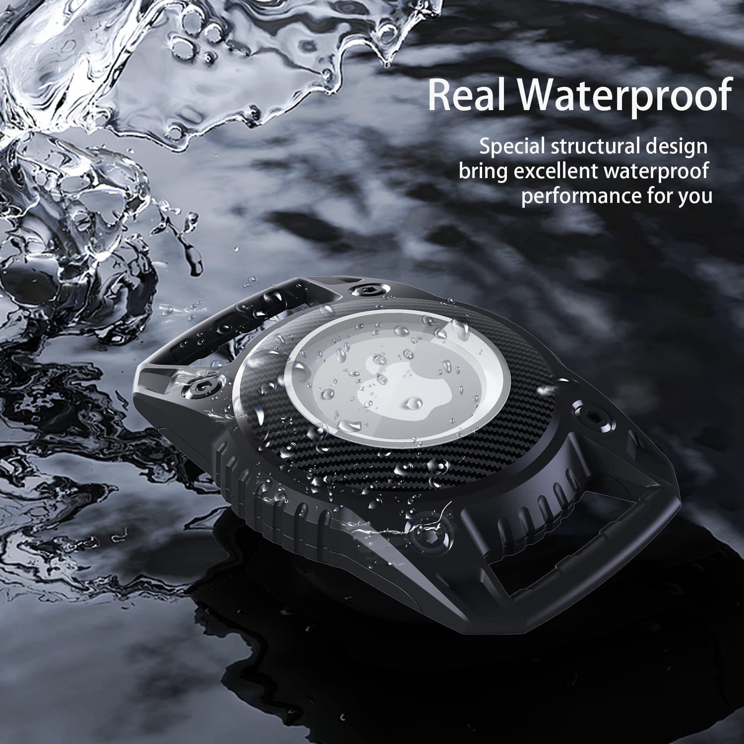 **Mebeter Waterproof Airtag Keyring Holder Case – Compatible with Apple AirTag Tracker, Durable TPU Protective Cover for Keys, Bags, Luggage & Pets | Perfect for Travel, Hiking & Everyday Use**