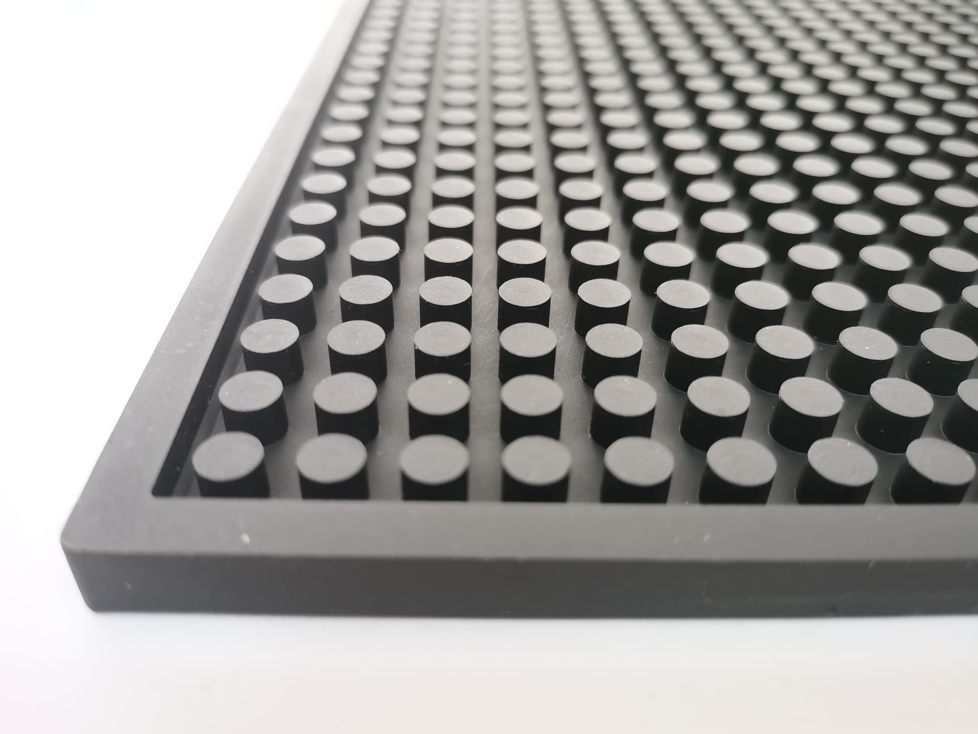 Premium Rubber Bar Mat for Barber & Coffee Shops - Spill-Proof Countertop Mat (16x28) for Salon & Cafe Use