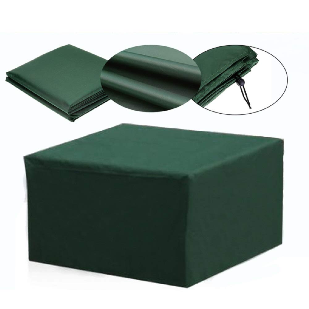Rectangular Patio Table and Chair Set Cover - UV Protection, Waterproof, Snowproof, Windproof, Dustproof Outdoor Furniture Cover (126x126x74cm) - Perfect for Backyard, Garden, and Poolside Use