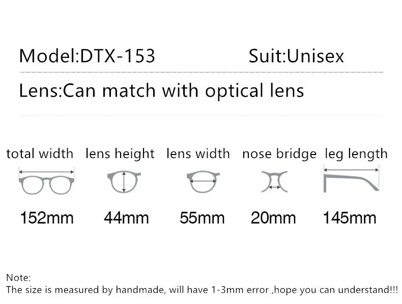 Aimee Unisex Full Rim Big Square Double Bridge Titanium Eyeglasses 942153 - Lightweight Durable Frame for Reading & Computer Use - Fashionable Eyewear for Men & Women