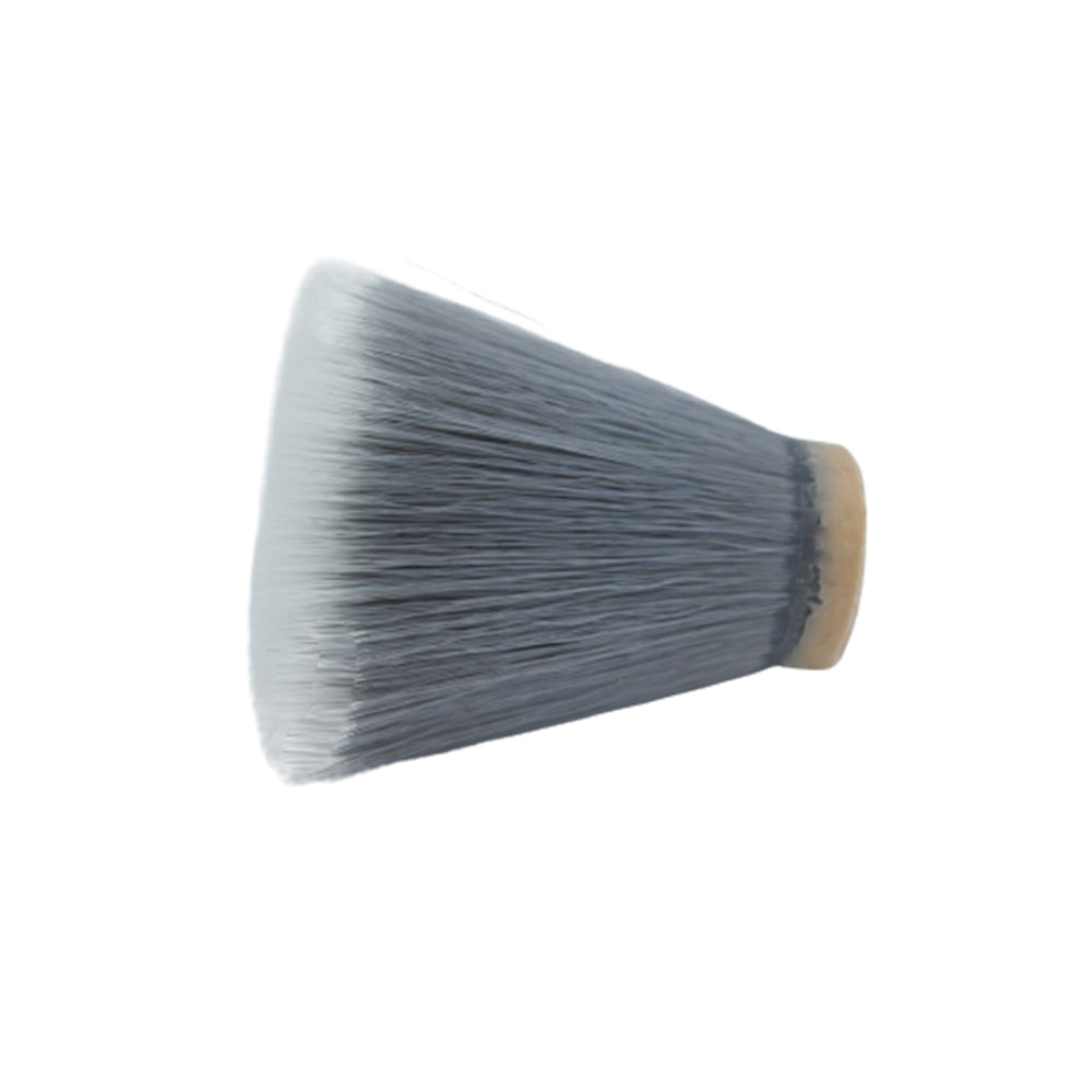 24mm SilkSmoke™ Synthetic Shaving Brush Knot - Flat Top/Fan Hybrid for Wet Shaving & Beard Care | Premium Men's Grooming Tool for Lather & Exfoliation
