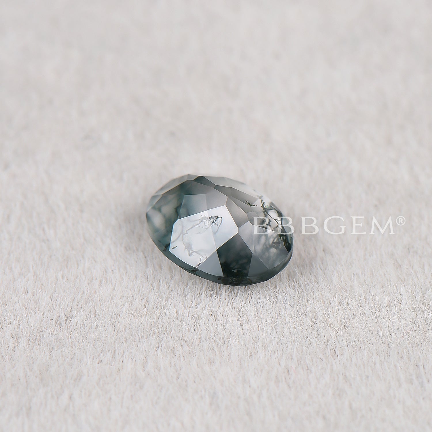 Oval Cut Natural Moss Agate Faceted Gemstones - Wholesale Bulk Lot for Jewelry Making, Wire Wrapping & DIY Crafts - Perfect for Rings, Necklaces & Earrings