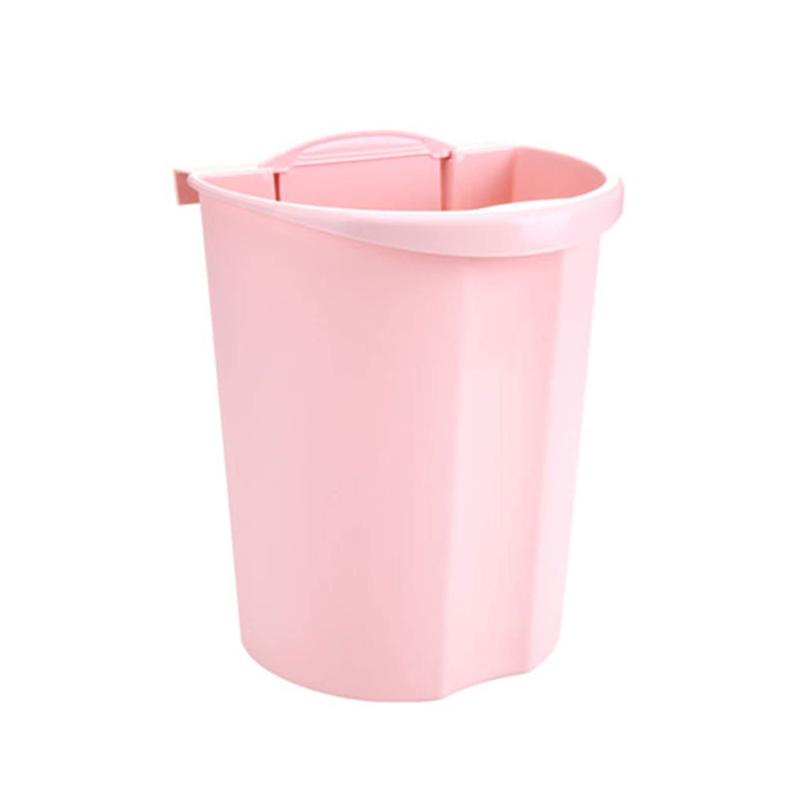 ZBQLKM Hanging Trash Can with Lid - Portable Kitchen Garbage Bin for Cabinet Door or Under Sink - Perfect for Small Spaces, RVs, Camping & Office Use