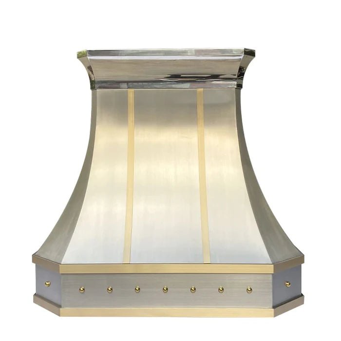 SINDA Custom Curved Stainless Steel Range Hood - Tuscan Style SRH7X C 3TR - Premium Kitchen Ventilation for Italian Style Homes & Restaurants
