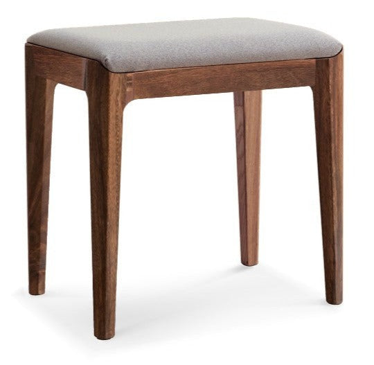 Premium Solid Wood Makeup Stool - Handcrafted Oak, Ash & Black Walnut Vanity Seat | Perfect for Dressing Tables, Bedroom Vanity & Salon Styling Stations