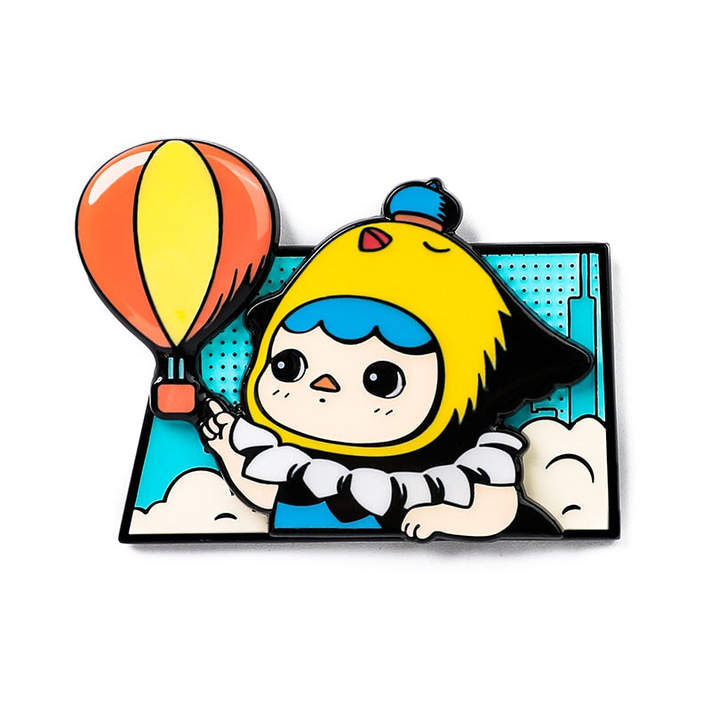 POP MART Pucky Flying Babies Series Enamel Pin Badge Blind Box - Cute Collectible Lapel Pins for Backpacks, Hats & Gifts | Kawaii Accessories for Fans & Fashion