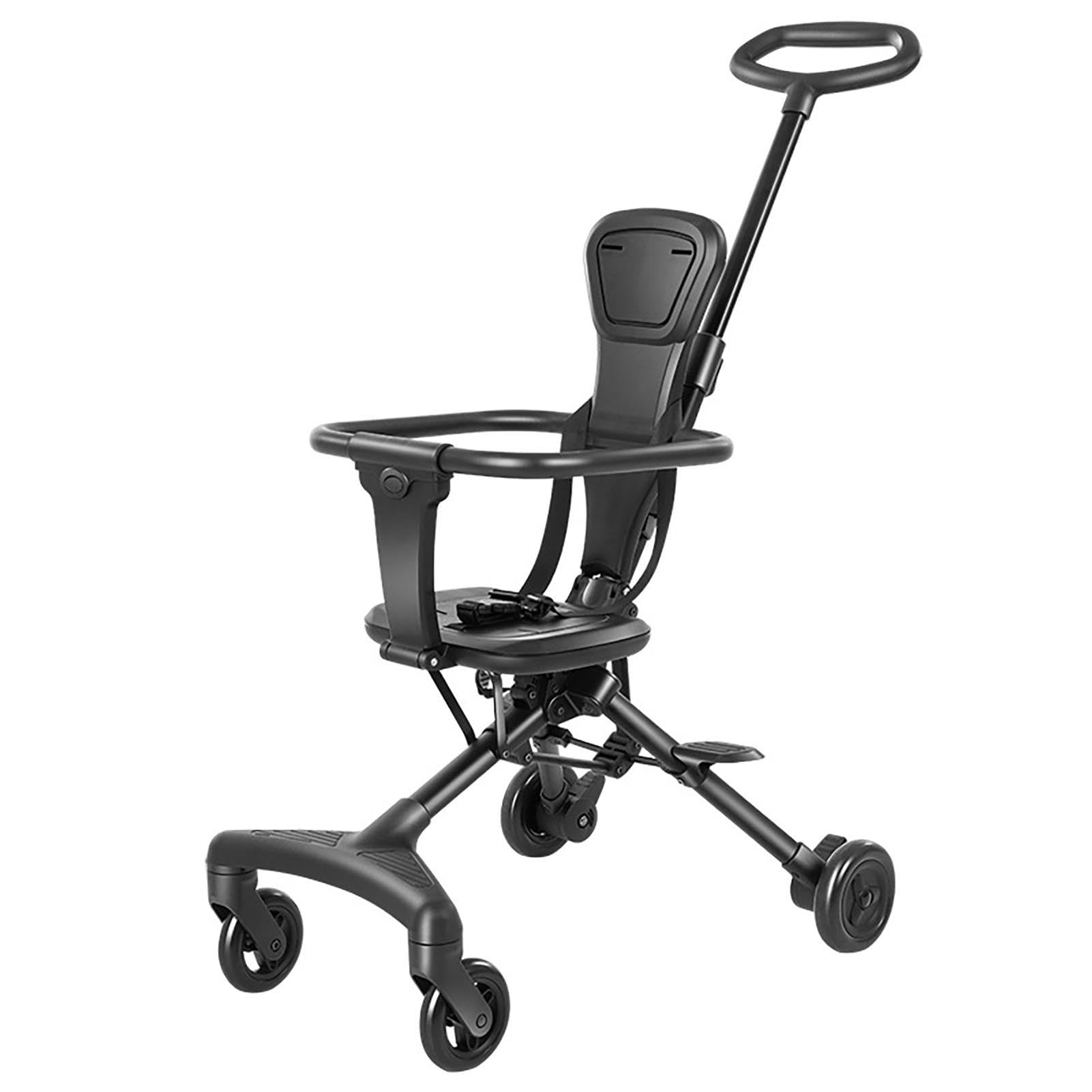 Foldable Travel Stroller with 360° Rotatable & Reversible Seat - Lightweight Compact Baby Stroller for Jogging, Parks, Outings & Picnics | Safe Comfortable Kids Stroller for Air Travel & Daily Use