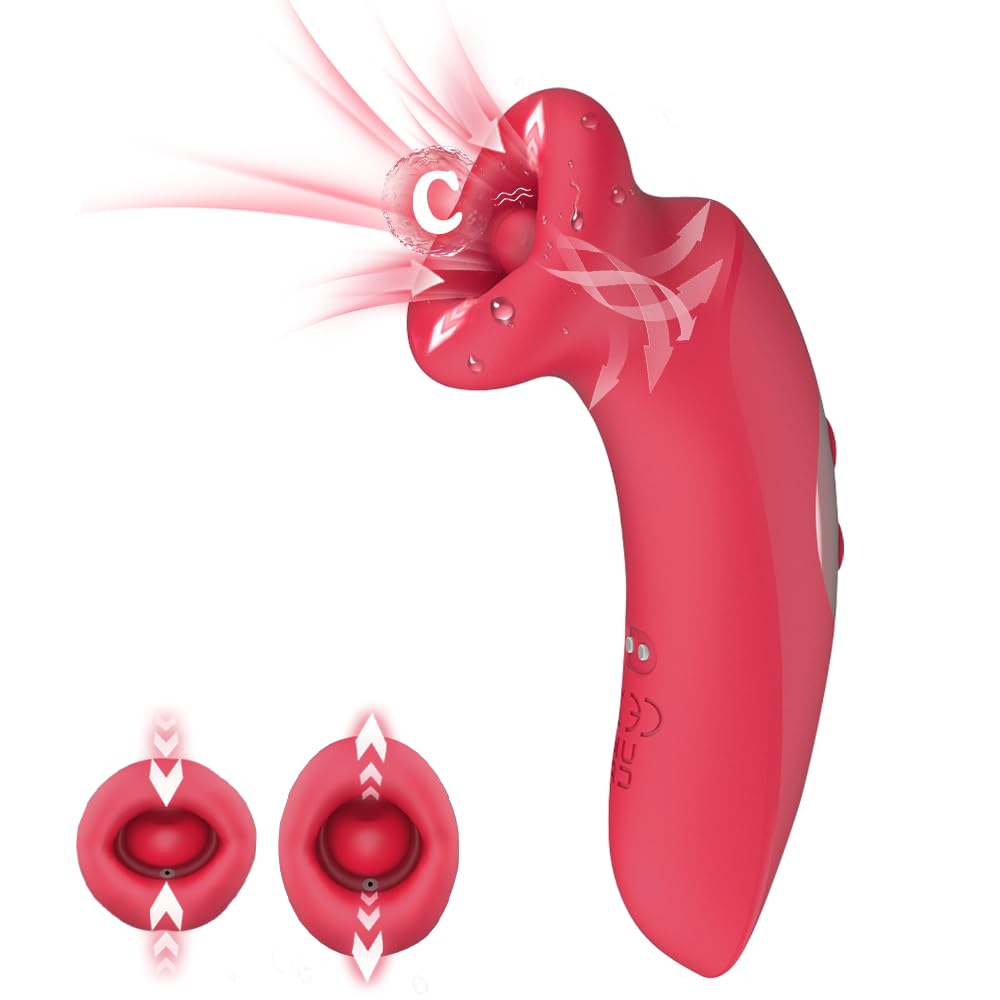 Best G Spot Vibrator & Clit Sucking Sex Toy for Women - 10 Tongue Vibrating & 10 Sucking Modes, Dual Stimulation Adult Toy for Couples Play, Solo Pleasure & Sensual Massage - Perfect for Valentine's Day & Anniversary Gifts