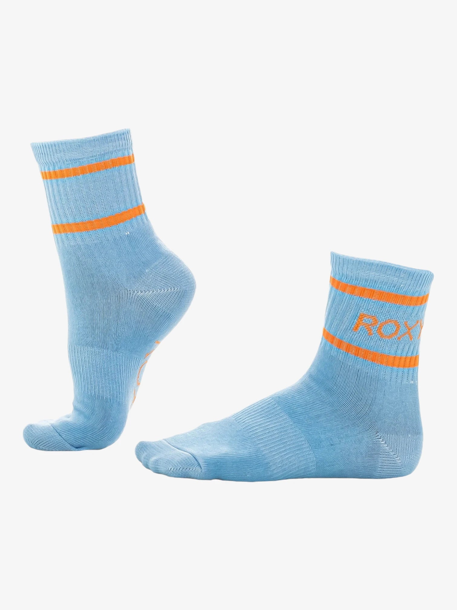 Roxy 2-Pack Shorty Crew Socks in Celeste Pink - Comfortable & Stylish for Everyday Wear, Sports, and Casual Outfits