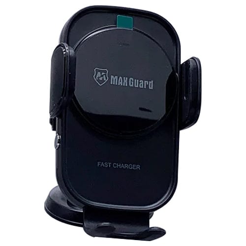 Maxguard 15W Fast Wireless Car Charger - Qi Certified Phone Holder for iPhone & Android - Perfect for Commuting & Road Trips