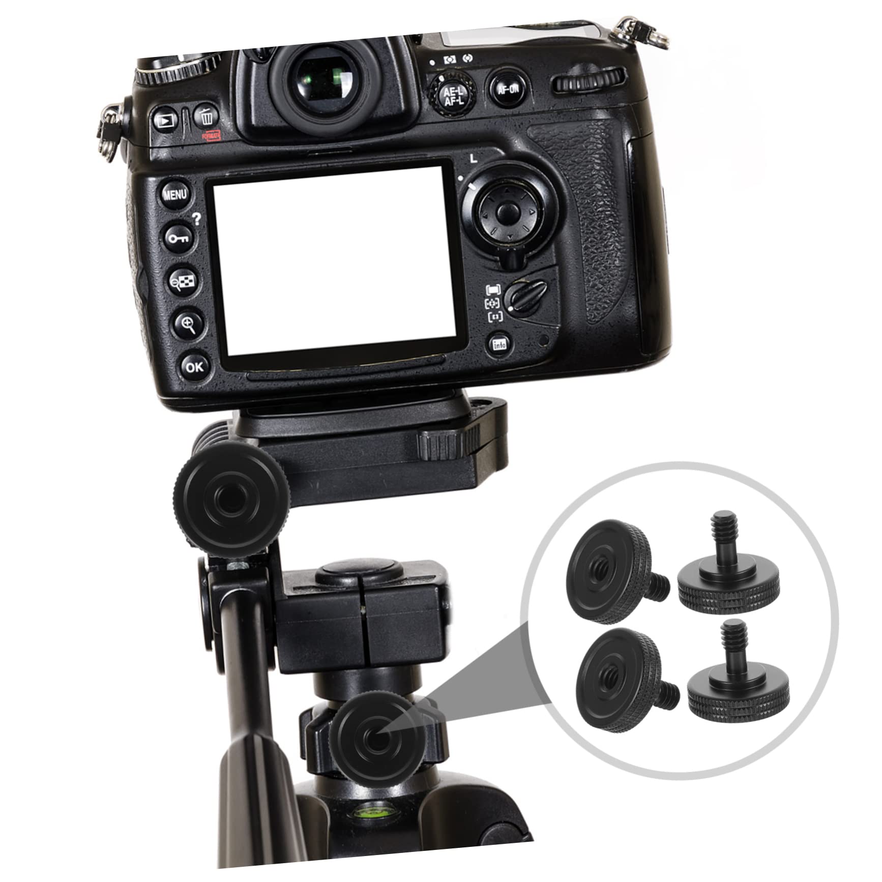 UKCOCO 3-Pack 1/4 Inch Thumb Screws for Action Cameras - Essential Camera Mounting Accessories Kit (12pcs) - Compatible with Tripods, Brackets & DSLR Cameras - Perfect for Vlogging, Travel & Outdoor Photography