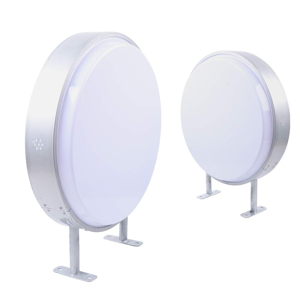 20in Round LED Lightbox Sign - Double-Sided Waterproof Illuminated Business Sign for Outdoor Advertising | Customizable LED Open Sign for Retail Stores, Pubs, Bars & Restaurants | Perfect for Storefronts, Nightclubs and Outdoor Business Promotion