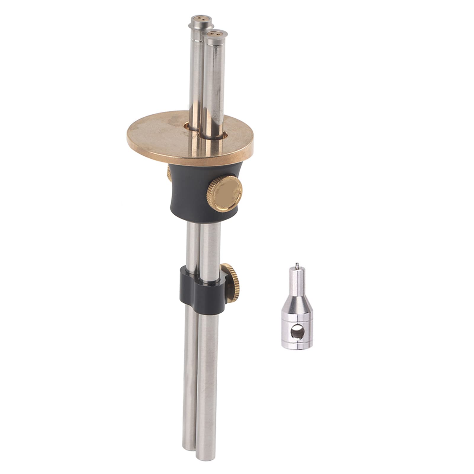 ViaGasaFamido Double-Shaft Wheel Marking Gauge - Adjustable High Precision Carpenter Measuring Tool with Removal Tool for Woodworking, DIY Projects & Furniture Making (Wood Marking Scriber)
