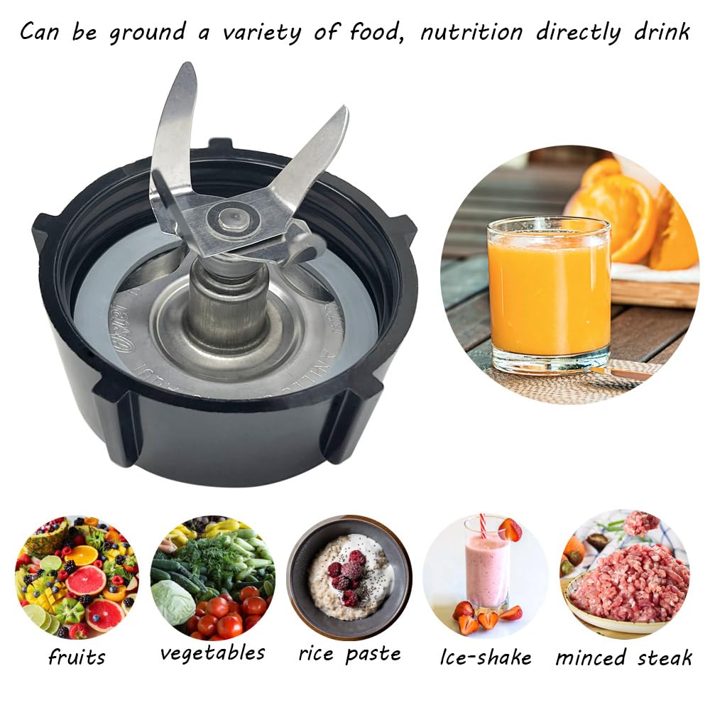 Oster Blender Replacement Parts Kit - Blender Blade, Jar Base Cap & 2 Rubber O-Ring Seal Gaskets - Compatible with Osterizer Blenders - Perfect for Smoothies, Shakes & Food Prep