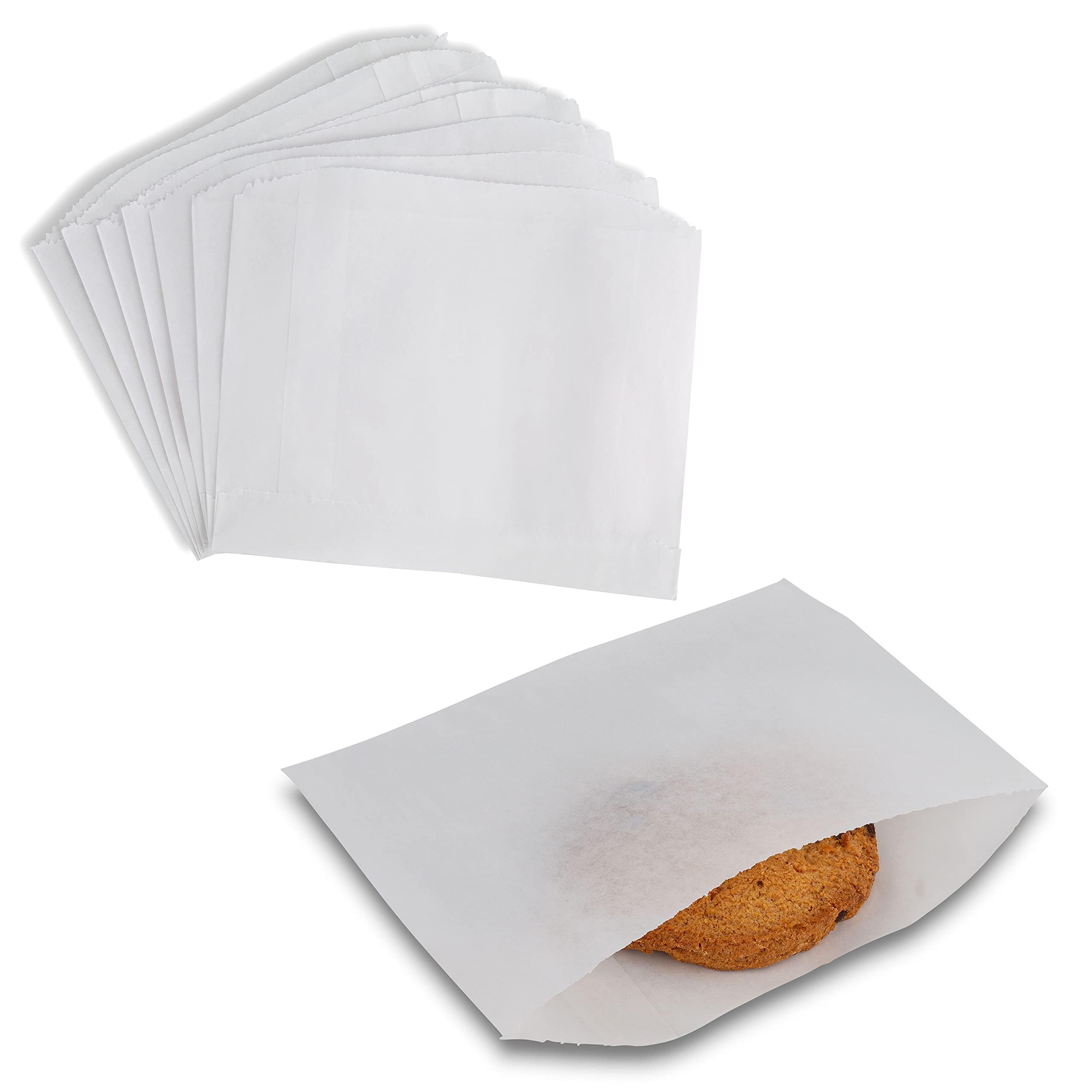MT Products White Wax Cookie Bags 6
