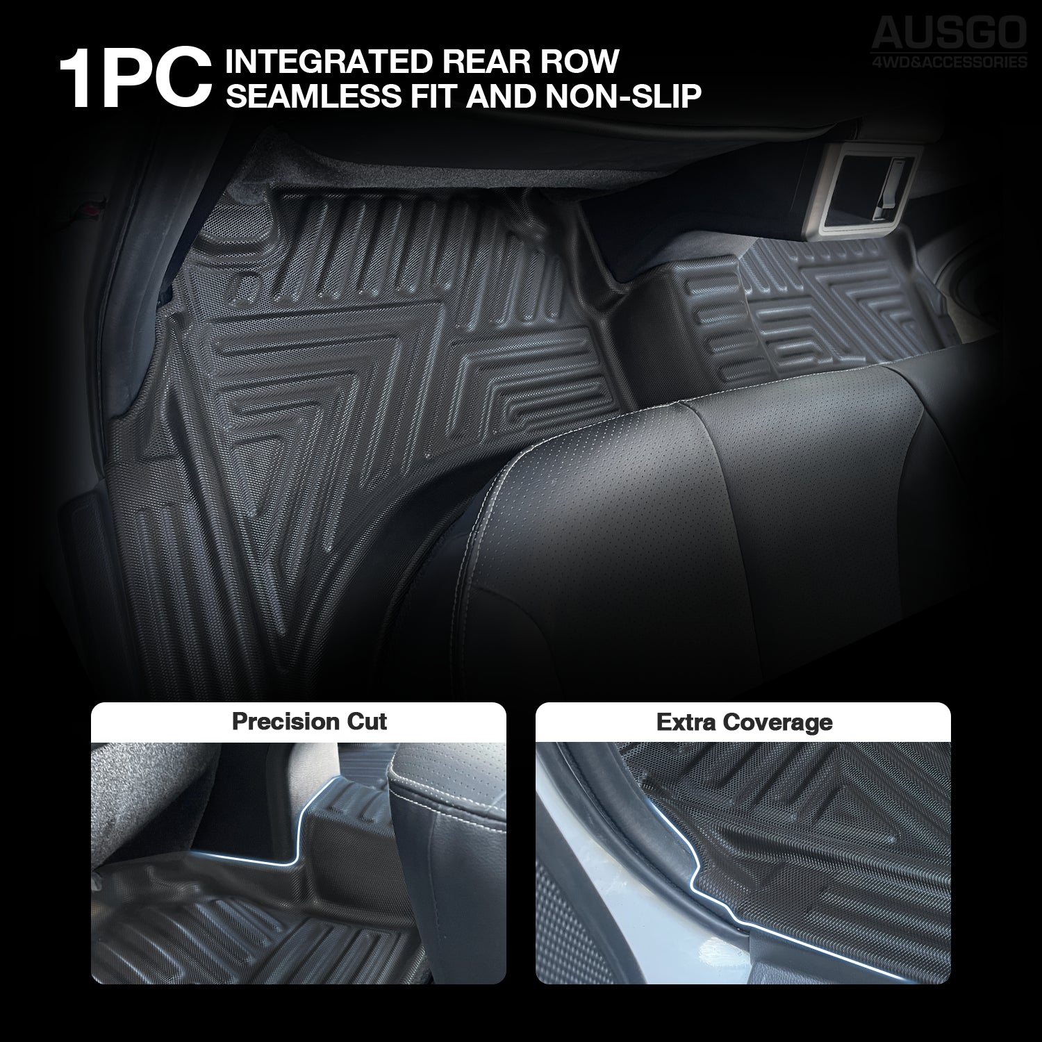 5D Custom Fit Car Floor Mats for Mitsubishi Triton MQ MR Series Dual Cab 2015-2024 | All-Weather Protection | Perfect for Off-Road, Work & Family Use