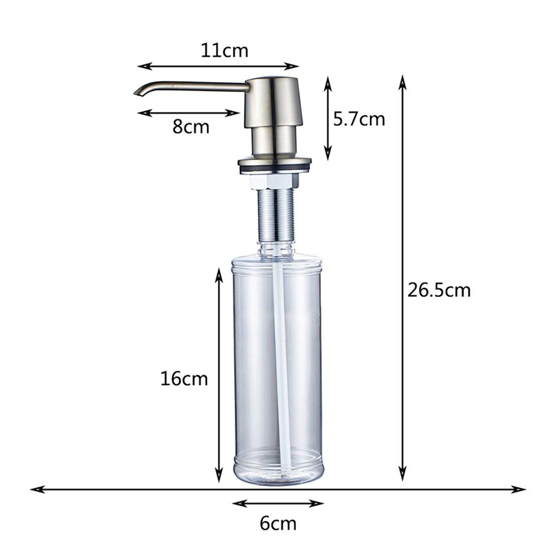 Fapully LED Kitchen Faucet with Sprayer & Soap Dispenser - Brushed Nickel for Modern Kitchens