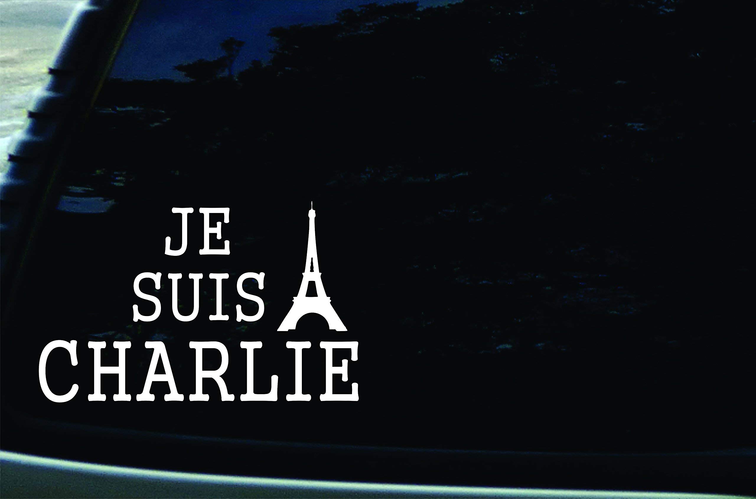 Je Suis Charlie Eiffel Tower Vinyl Die Cut Decal - 7