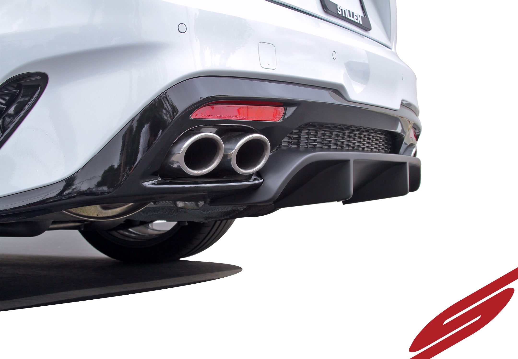 2018-2021 Kia Stinger GT AWD/RWD 3.3TT Rear Diffuser - Matte Black Performance Upgrade (KB26002MB) | Enhances Aerodynamics & Sporty Look for Street Racing & Car Shows