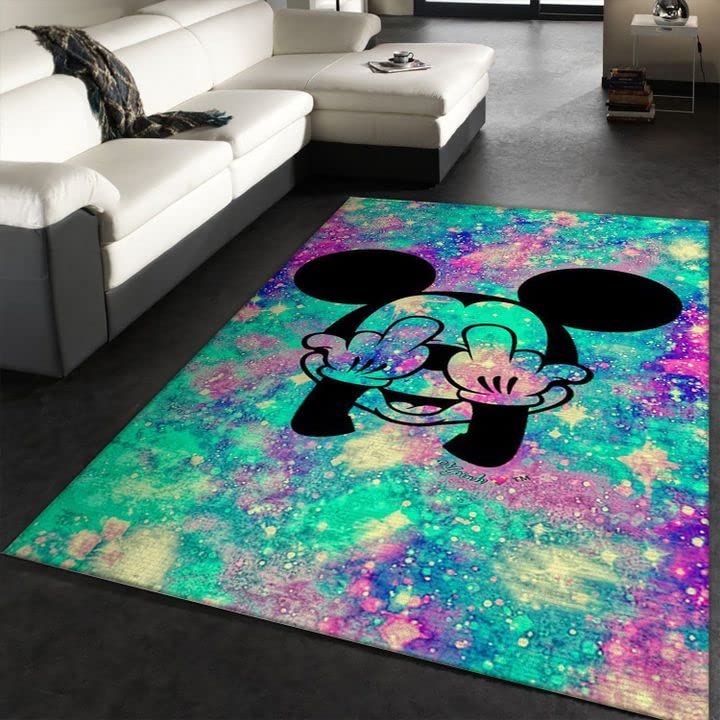 Cartoon Character Area Rug for Living Room, Boys & Girls Bedroom - 3x5 ft Soft Non-Slip Kids Carpet - Perfect for Playrooms, Nursery Decor & Home Theater Seating