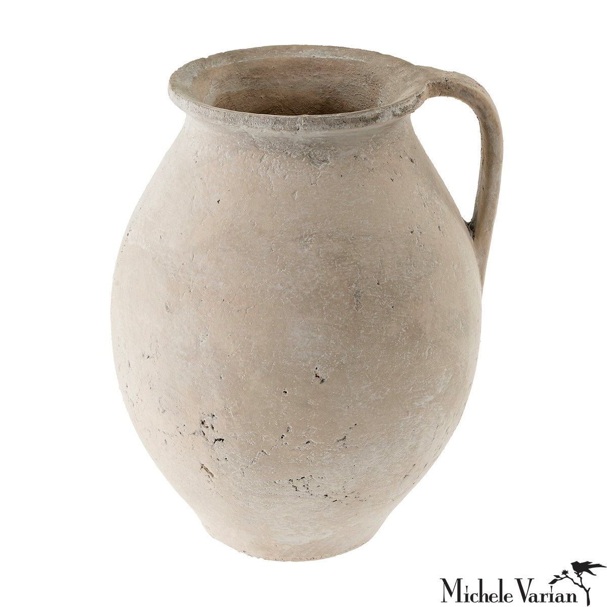 Classic Cream Pitcher Vase - Elegant Floral Centerpiece for Home Decor, Wedding & Table Setting