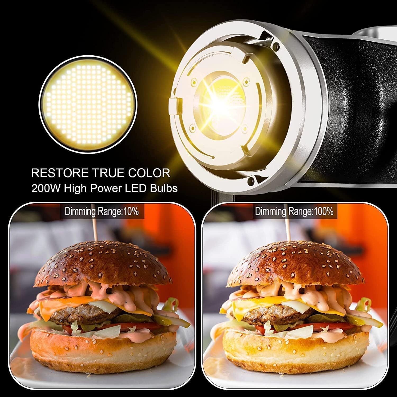 GVM 200W LED Video Light with Softbox & Bluetooth/DMX Control - 93000lux Bi-Color Continuous Lighting (3200K-5600K) for YouTube, Photography, Studio & Live Streaming