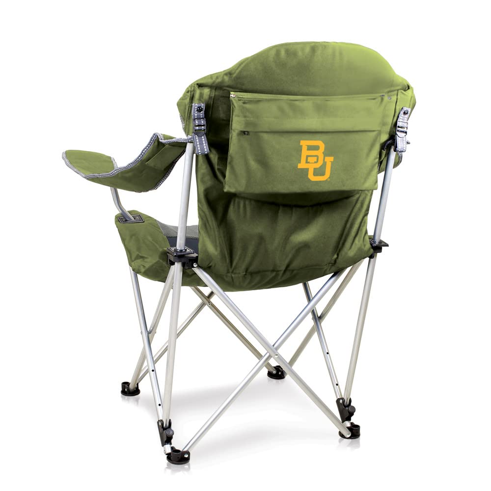 PICNIC TIME NCAA Arkansas Razorbacks Reclining Camp Chair - Portable Folding Beach Chair for Adults with Carry Bag - Perfect for Tailgating, Camping, Beach & Outdoor Events