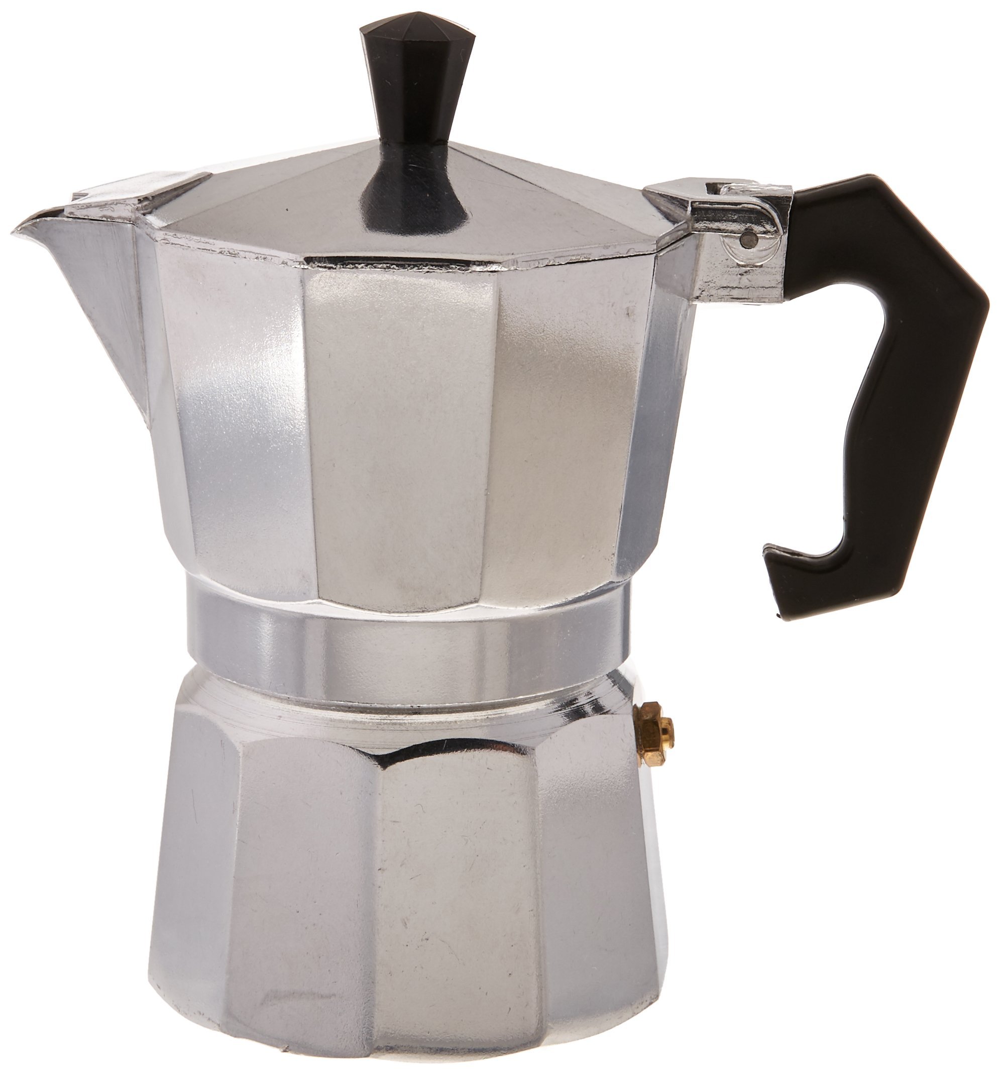 Bene Casa BC-17720 3-Cup Aluminum Stovetop Espresso Maker - Silver | Italian Coffee Maker for Home & Office | Perfect for Camping, Gifts & Small Kitchens