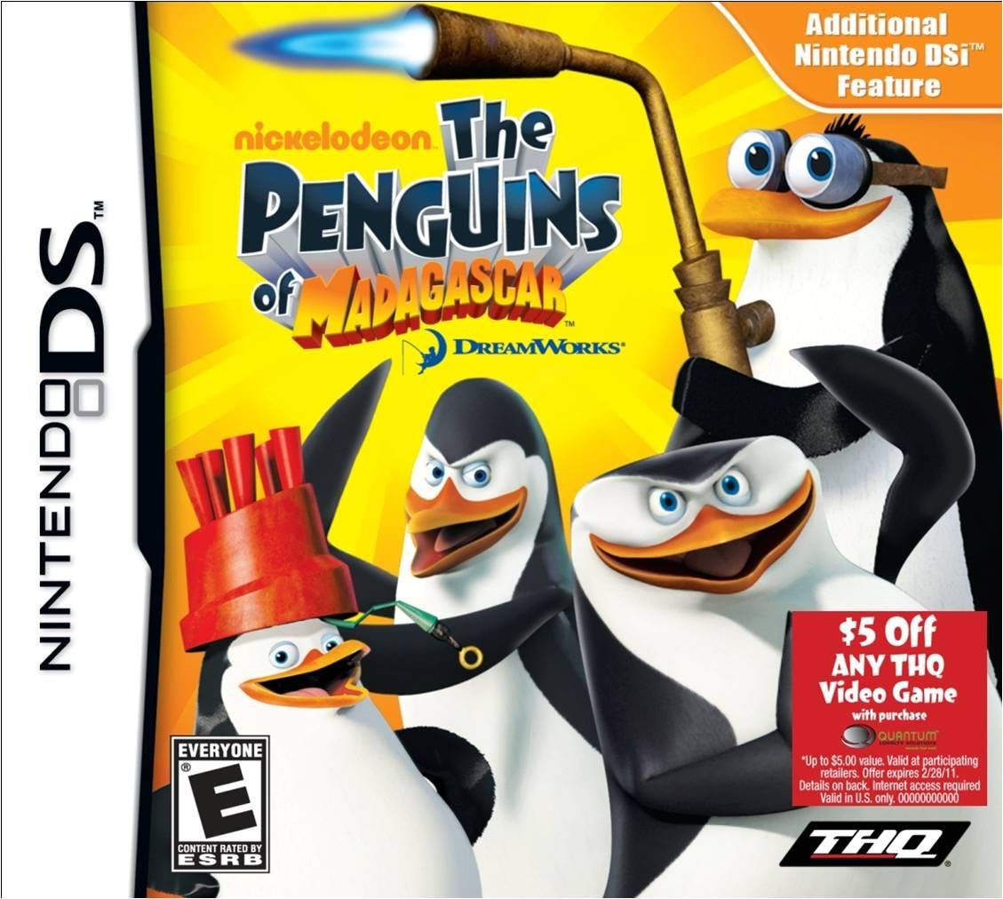 Renewed Penguins of Madagascar Game for Nintendo DS - Fun Adventure for Kids & Fans | Perfect for Travel & Family Game Nights