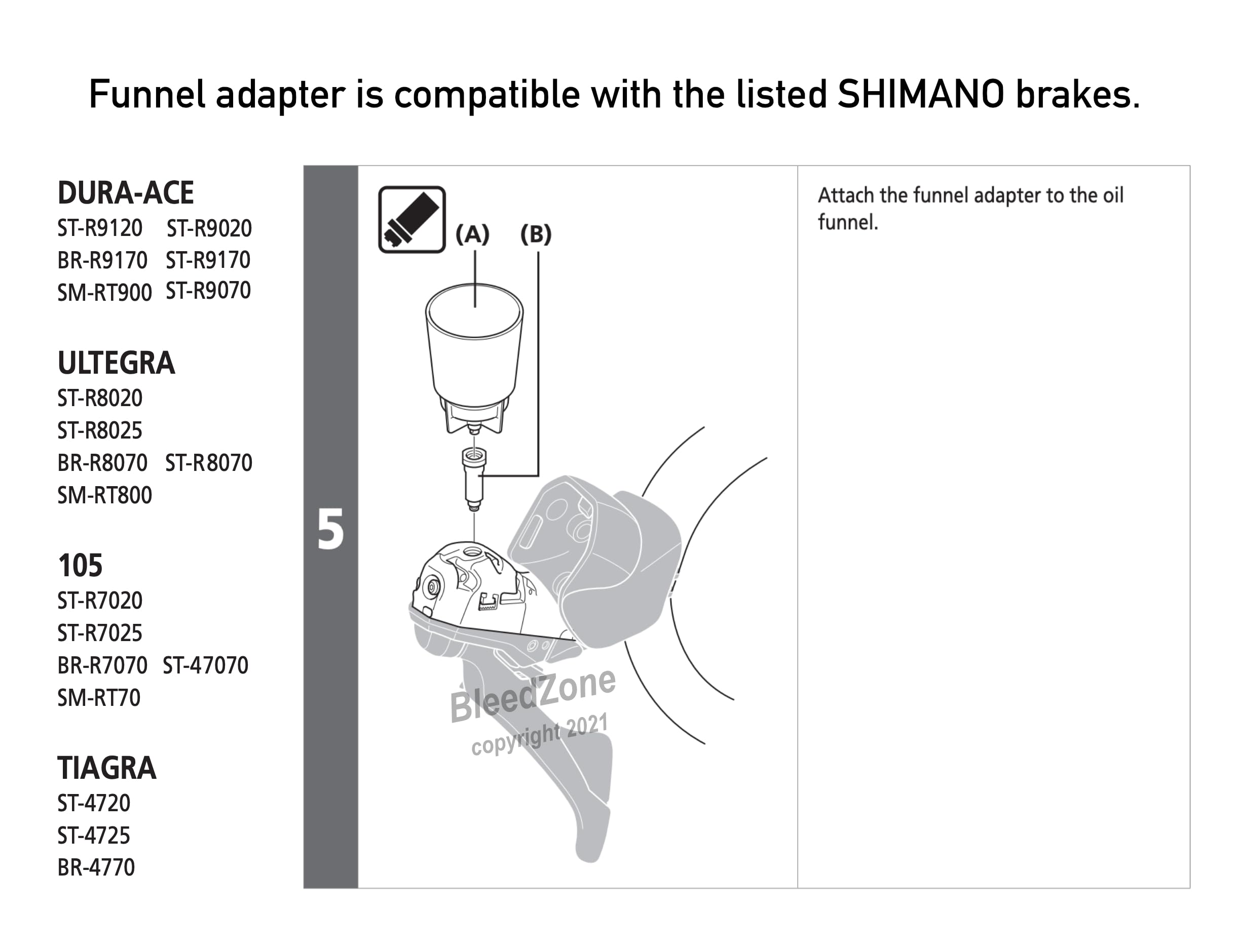 BleedZone Bicycle Brake Bleed Kit for Shimano Hydraulic Brakes - Includes 120ml Mineral Oil & Syringe - Compatible with Road, Gravel & Mountain Bikes - Perfect for Professional Bike Maintenance & Home Repairs
