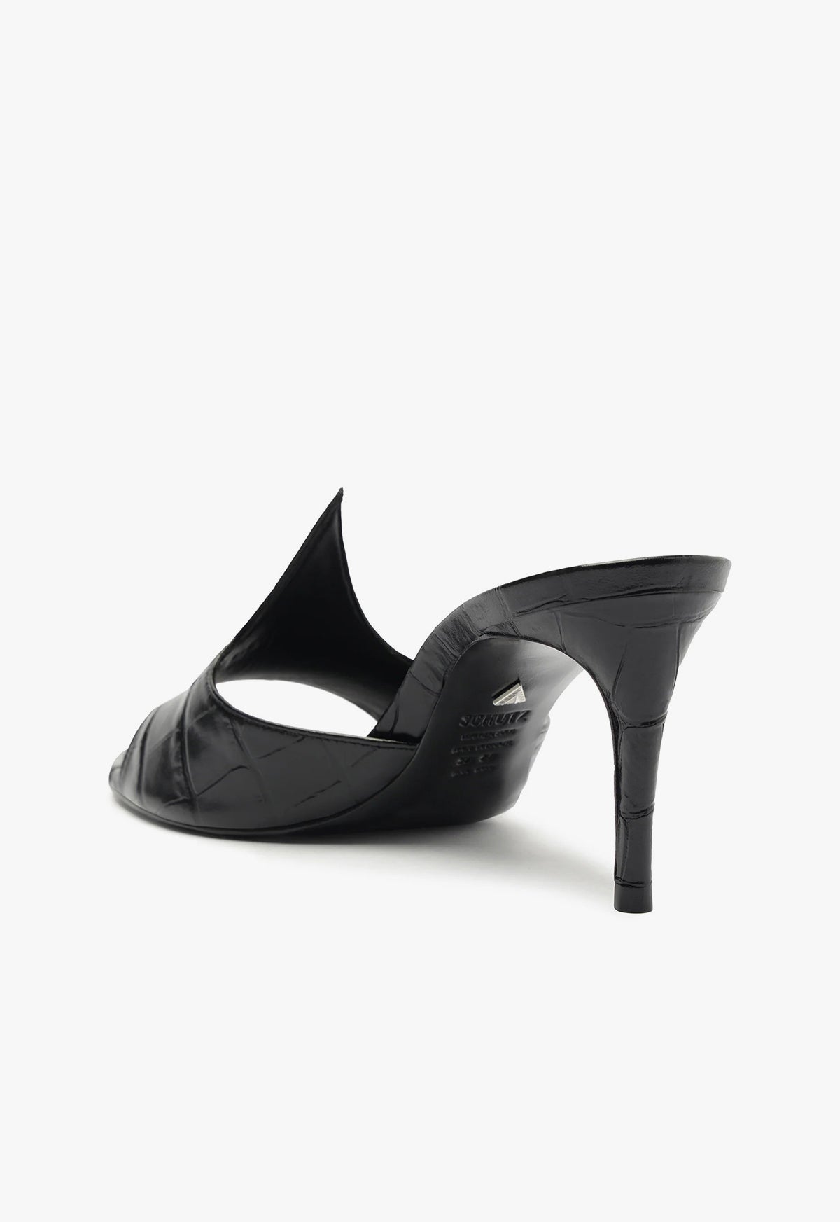 Carlie Mule Patent Leather Sandals for Women - Comfortable Slip-On Dress Shoes for Work, Office & Casual Outfits | Shiny Pointed Toe Loafers with Low Heel