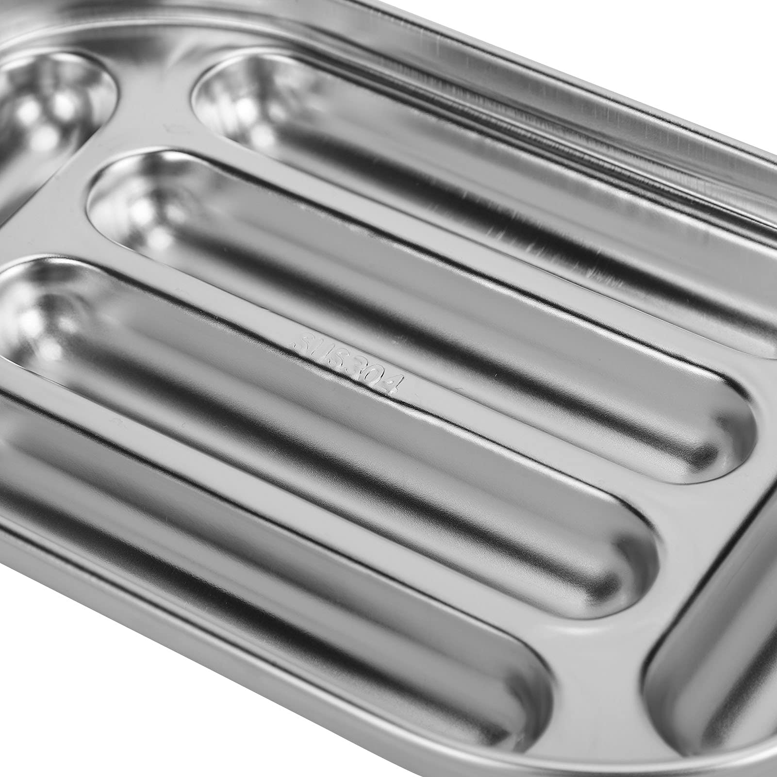 Non-Stick Sausage Mold - 6 Cavity Stainless Steel Baking Pan for Hot Dogs | Oven & Microwave Safe | Perfect for DIY Sausages, Burgers & Party Snacks