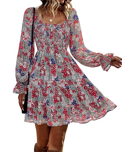 Print Flower Red